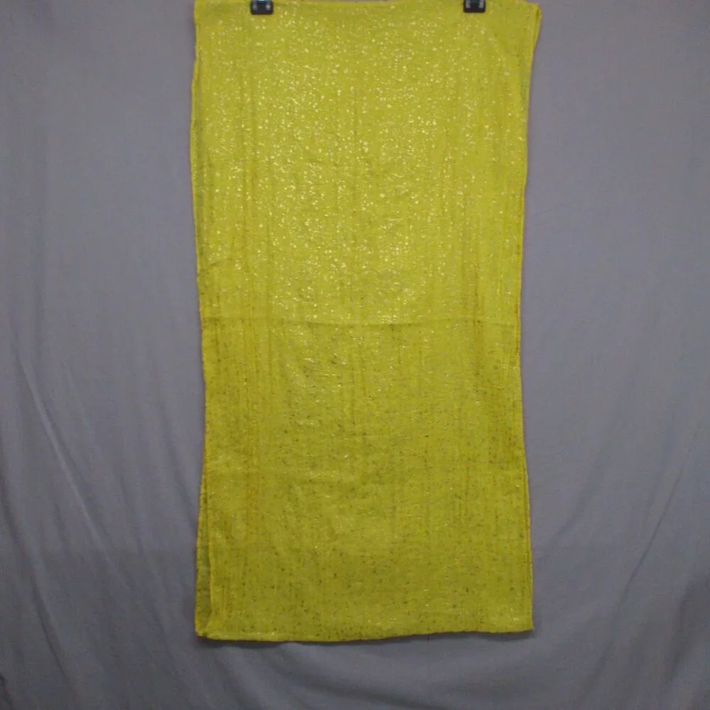Infinity‎ Scarf Yellow & Gold Flake Women Size | O/S